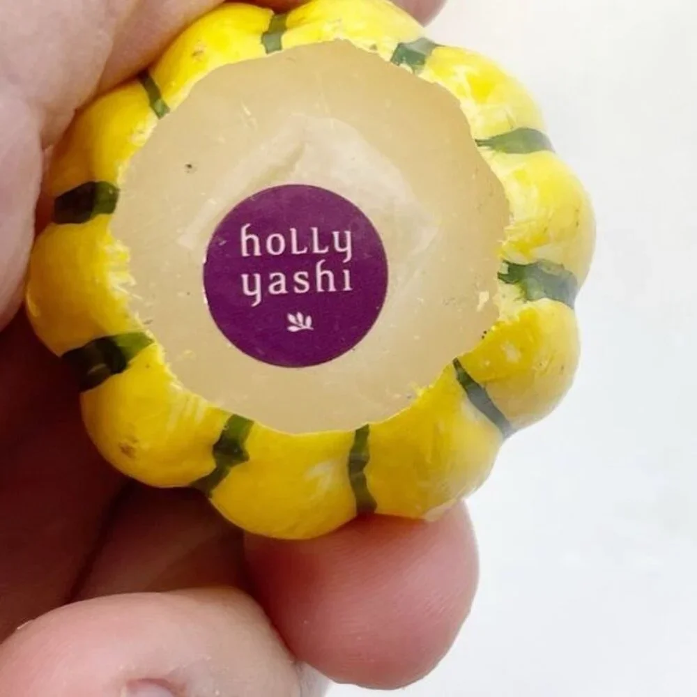 Set Of 3 Mini Pumpkin Squash Shaped Candles Decorative Fall Decor Holly Yashi